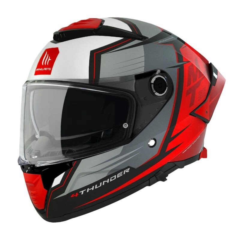 Integralhelm MT Helmets Thunder 4 SV Pental rot / grau M