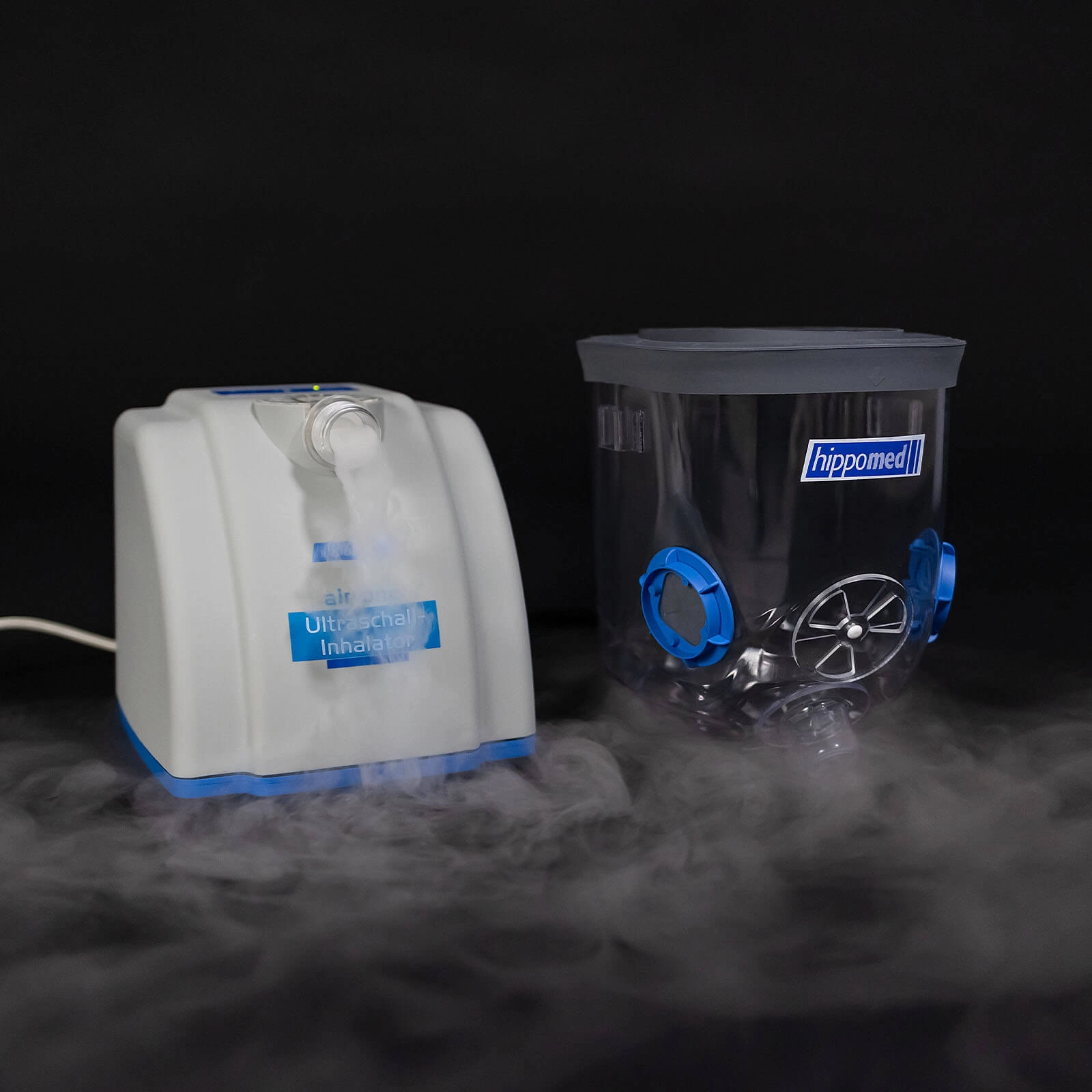 Ultraschall-Inhalator inklusive Warmblutmaske AirOne Pferdeinhalator