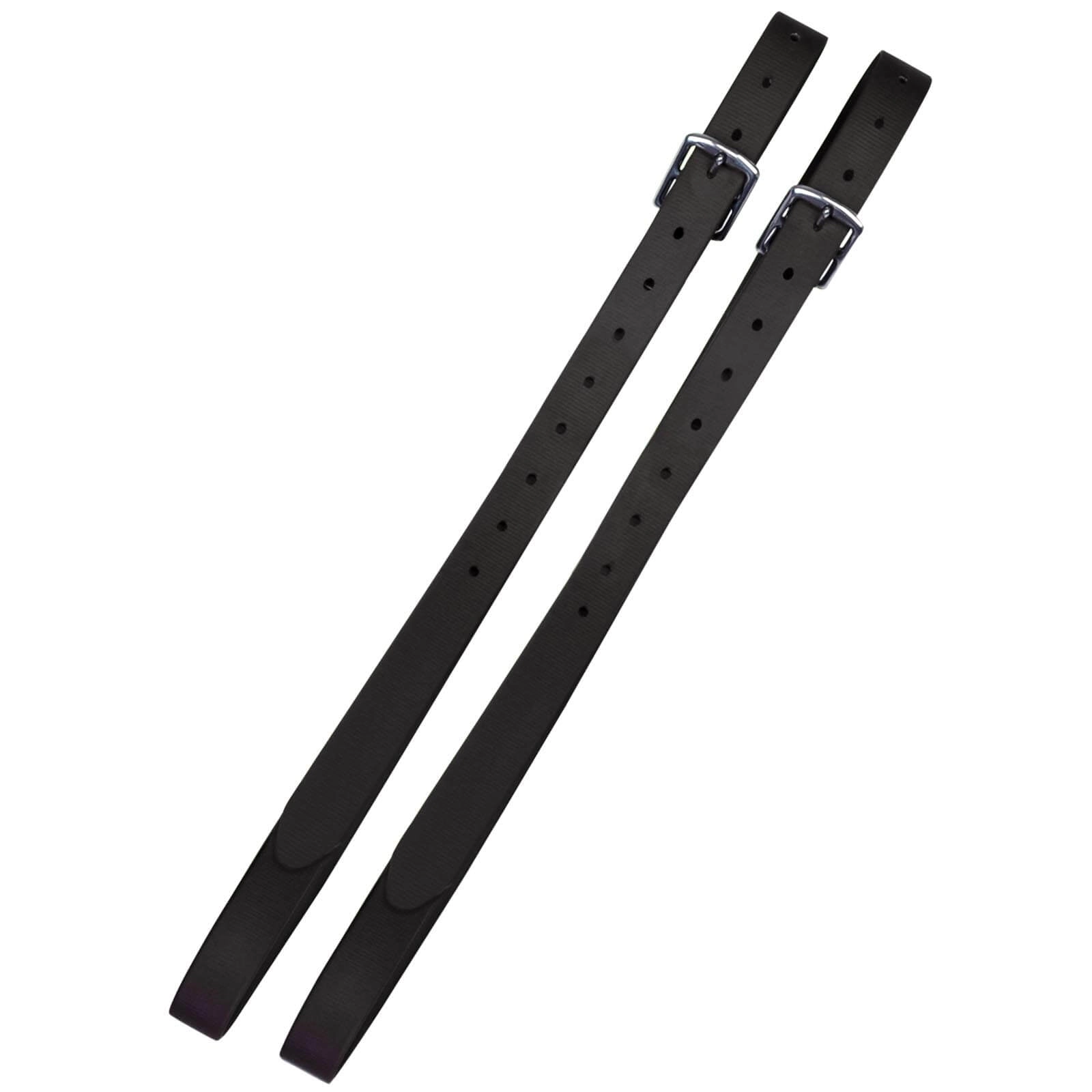 Steigbügelriemen Slimline Lederriemen Schwarz / 140 cm