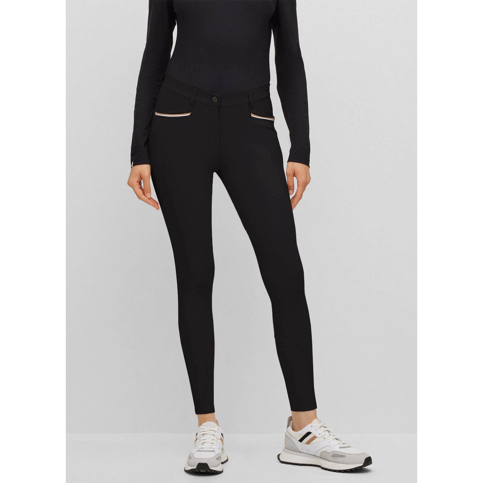 Reithose Damen Knee-Grip Hazel Classic Damenreithose Kniebesatz Black / S