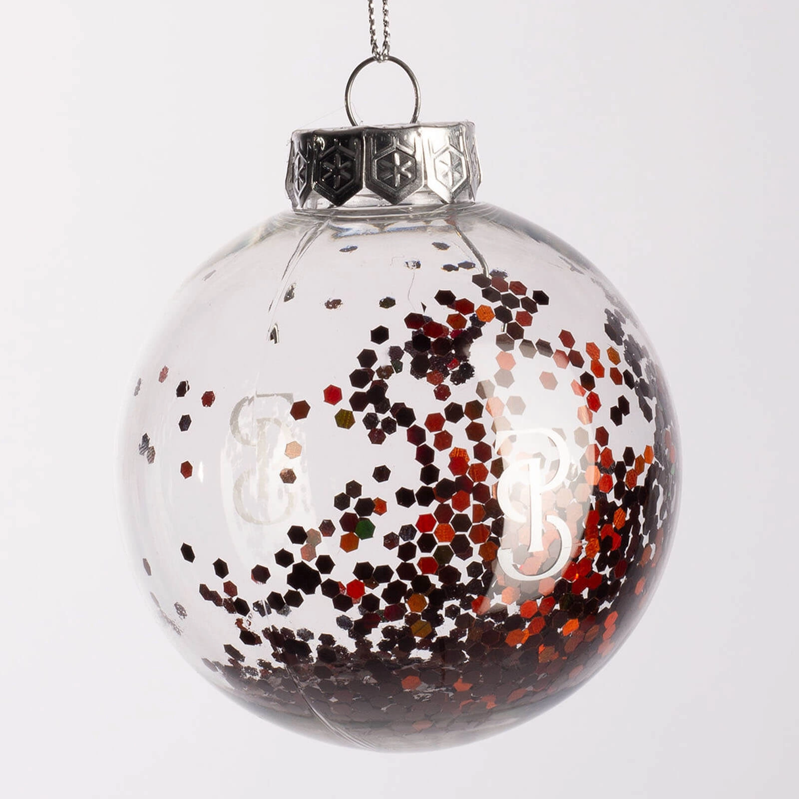 Weihnachtskugel Christmas Ball Sparkly White