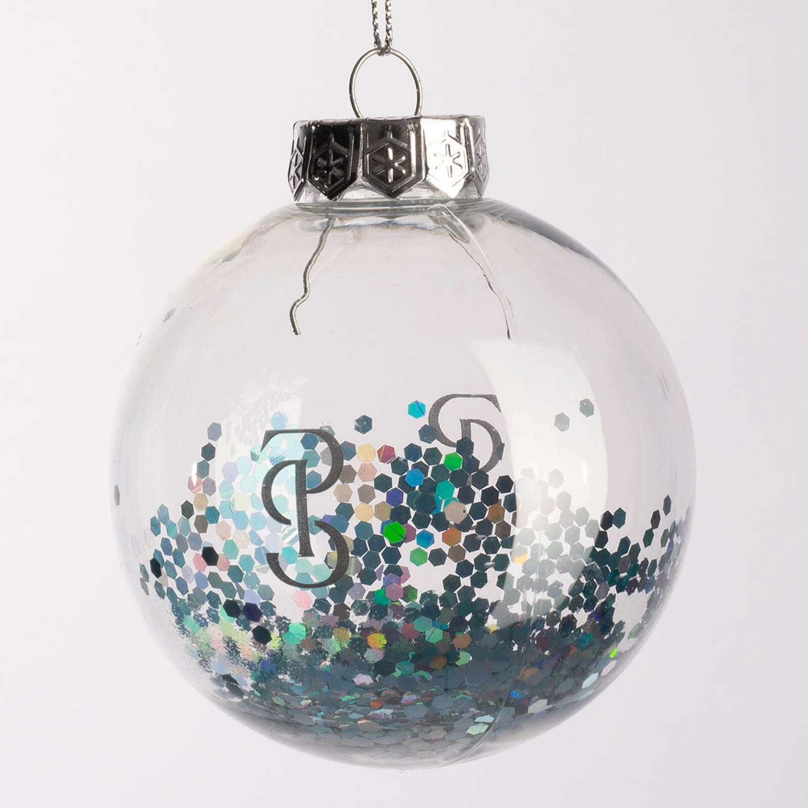 Weihnachtskugel Christmas Ball Sparkly Teal