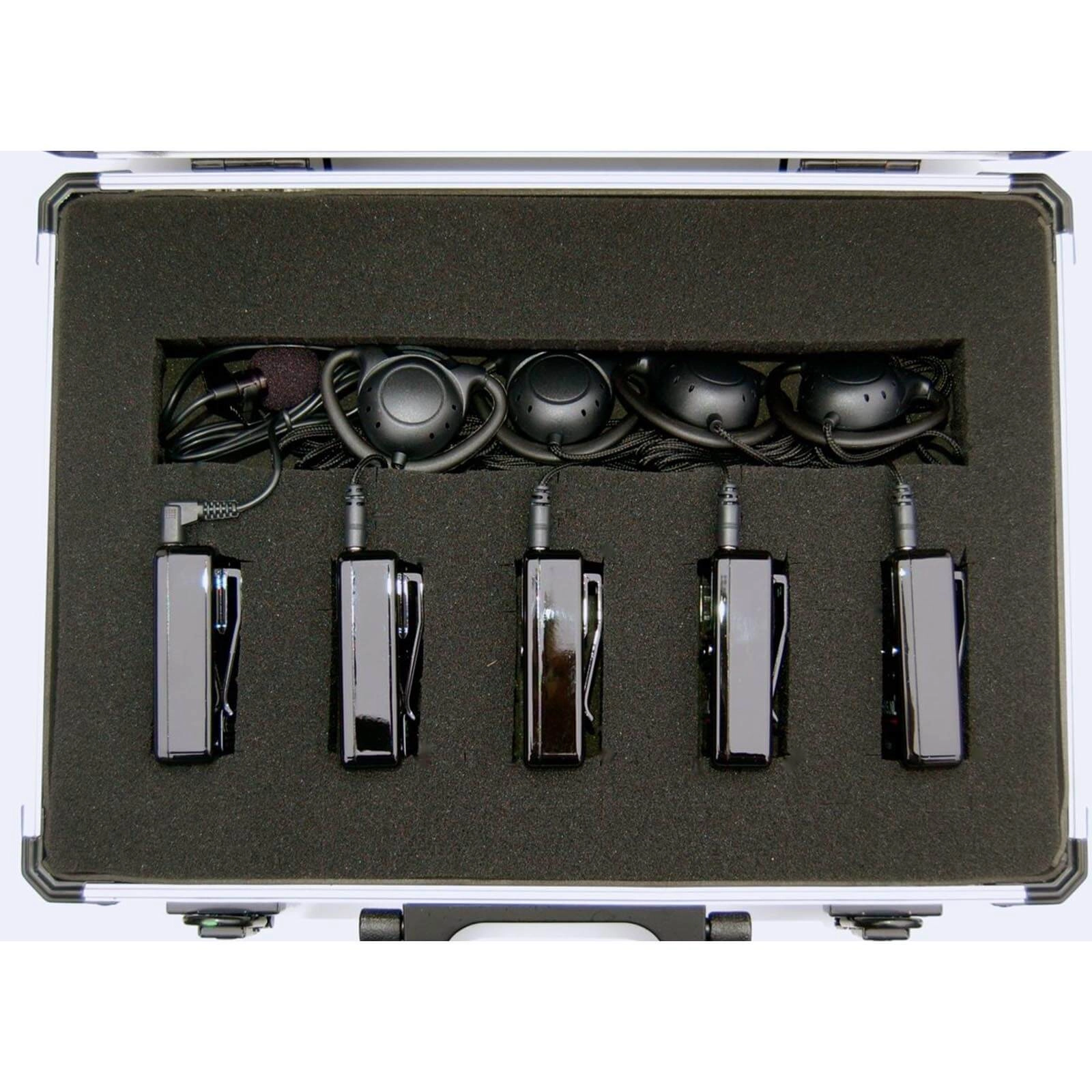 Kommunikationssystem Multi 4 Komplett Audio-Headset-System Schwarz