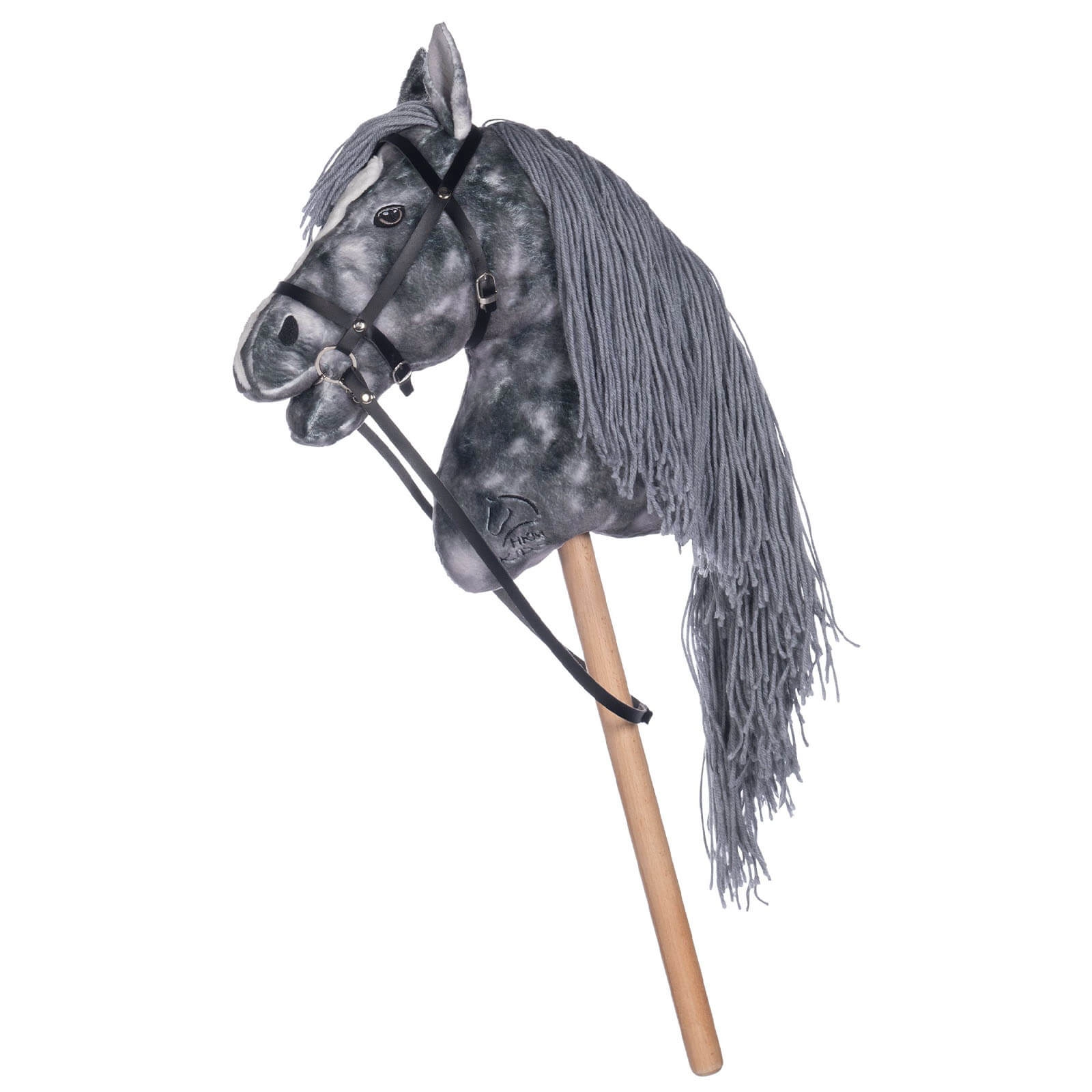 Steckenpferd Hobby Horse Spielzeugpferd Grau