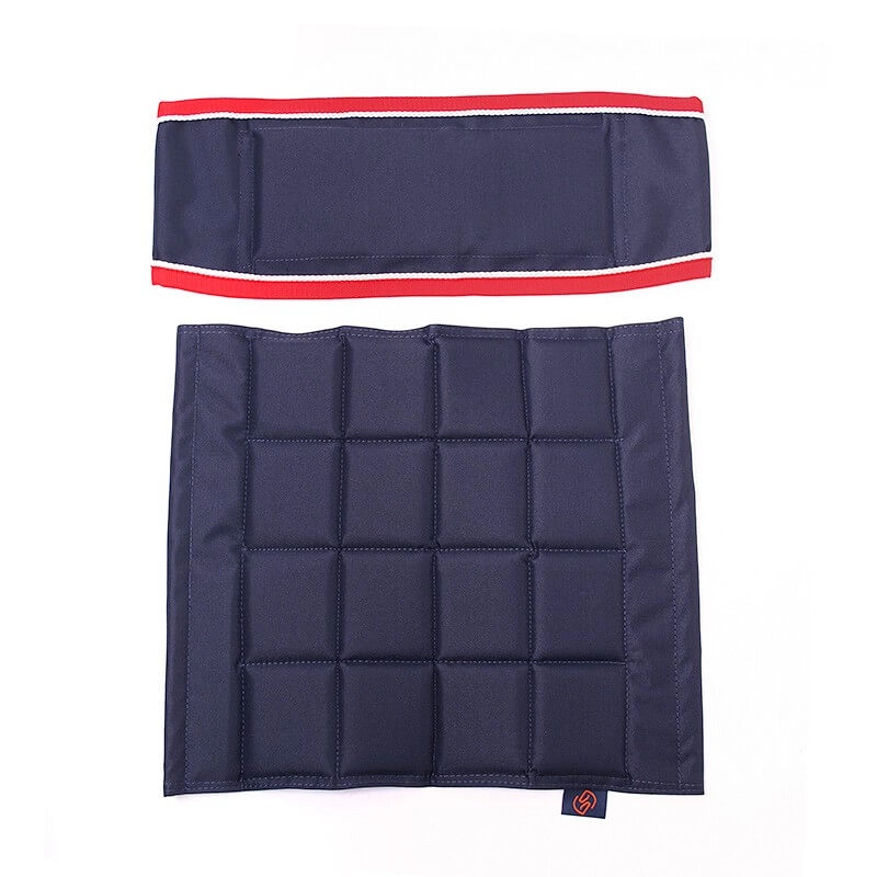 Stoffteil Sitz und Lehne für Stuhlrahmen Navy/Rot/Weiß