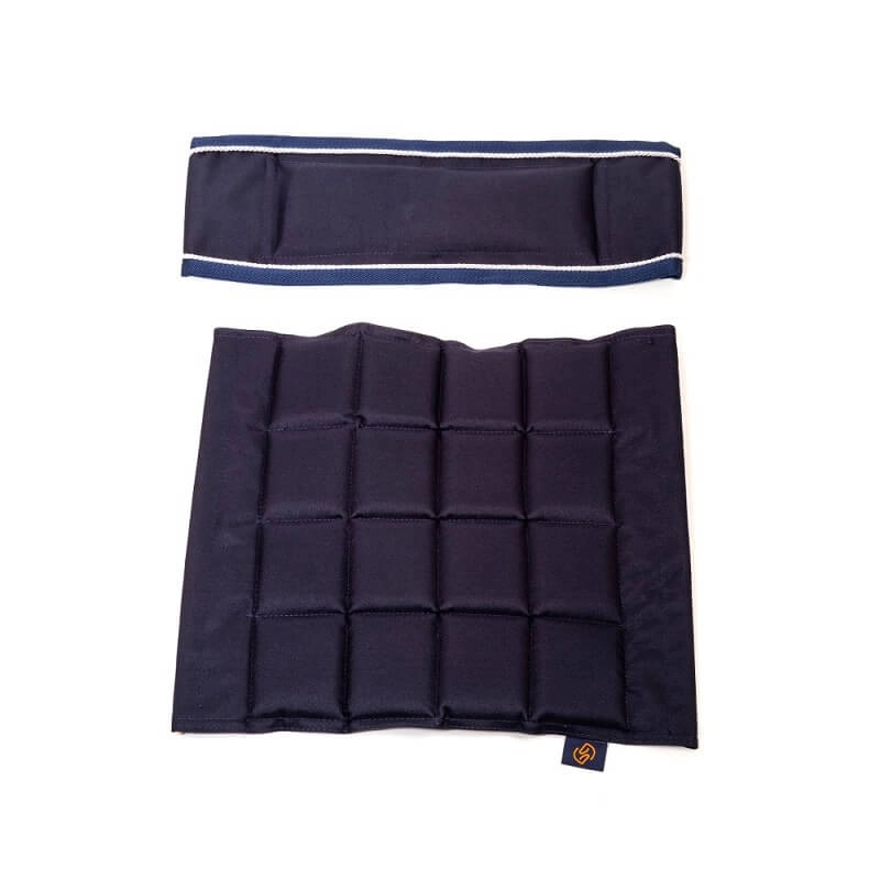 Stoffteil Sitz und Lehne für Stuhlrahmen Navy/Silber