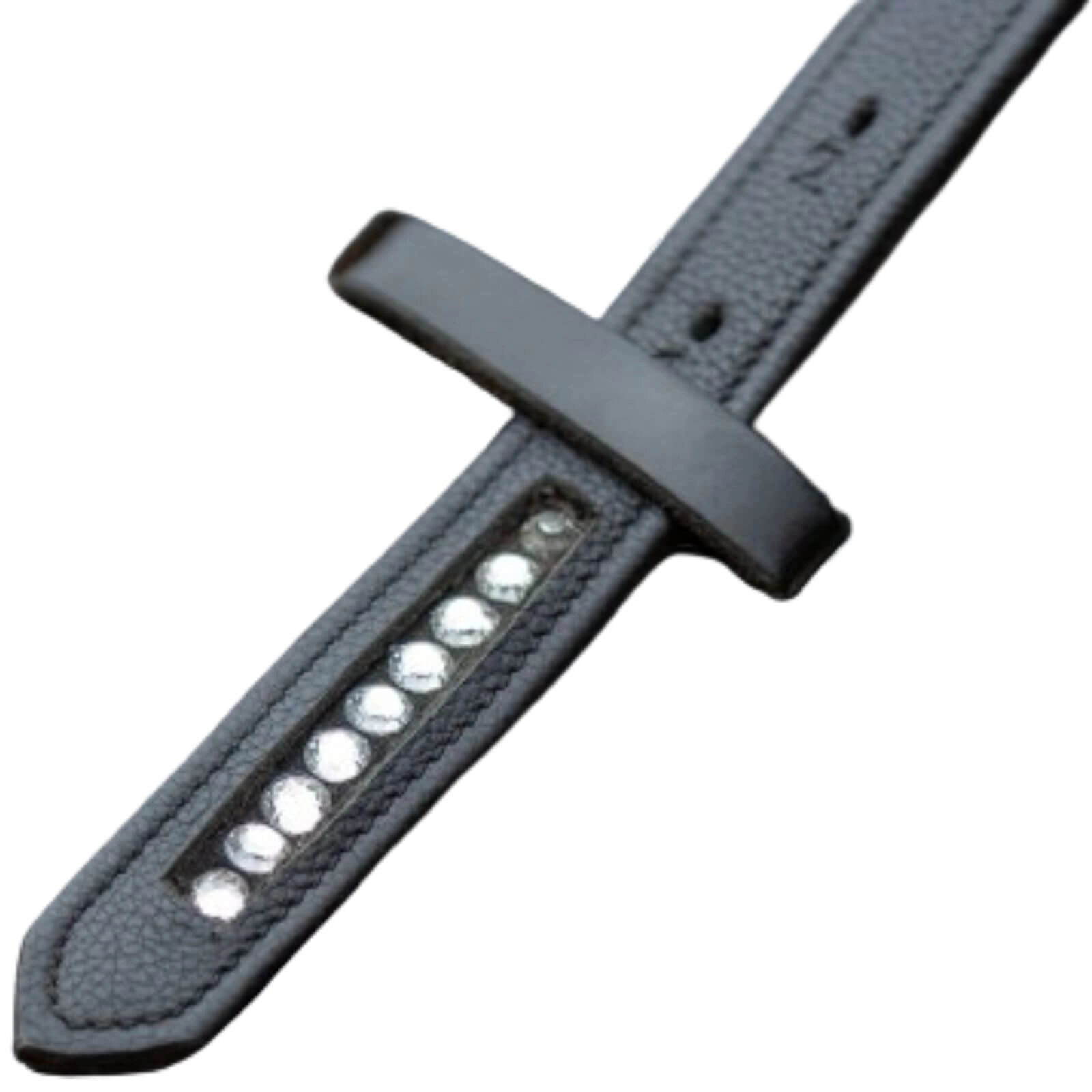 Steigbügelriemen Sparkle Ledersteigbügelriemen Schwarz / 160 cm