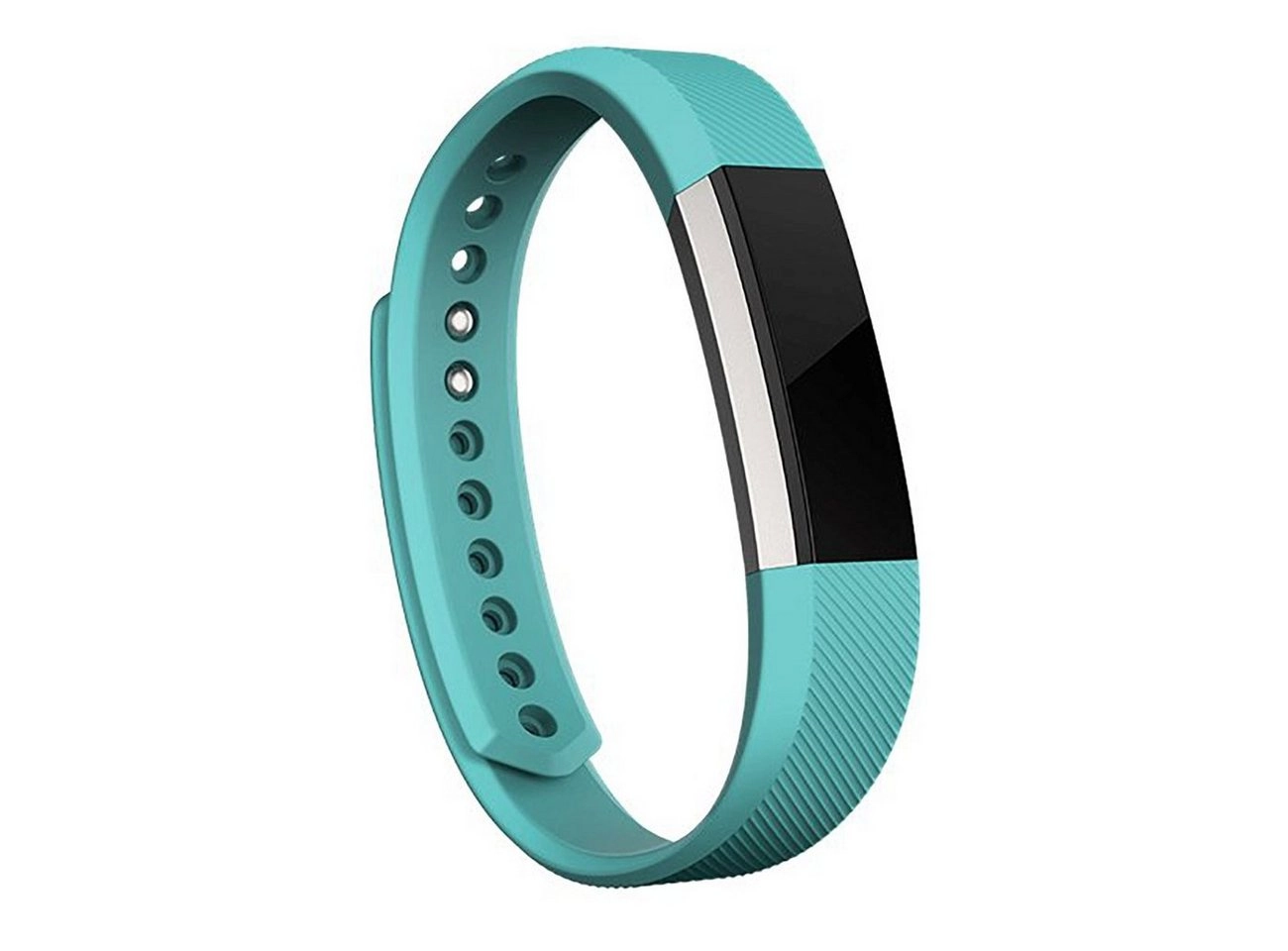 Fitbit Classic Armband Gr. L für ALTA blau | Umfasst Handgelenke von 17 bis 20,5 cm Umfang | Elastomer-Material | Schweiß-, regen- und spritzwasserbeständig | Türkis