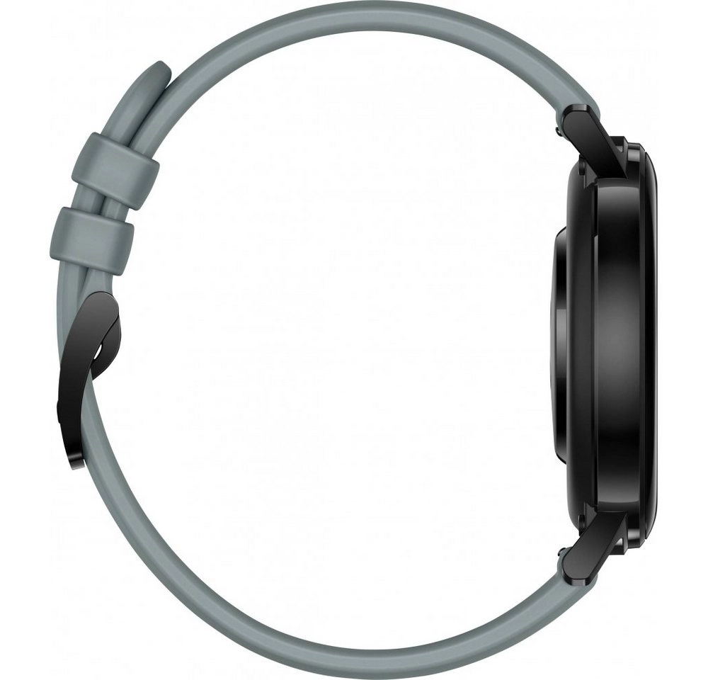 Huawei Watch GT 2 (42mm), blau | Sport Version| Edelstahl, Gehäuse schwarz, GPS, Whatsapp, Herzfrequenzmessung, Stresssensor