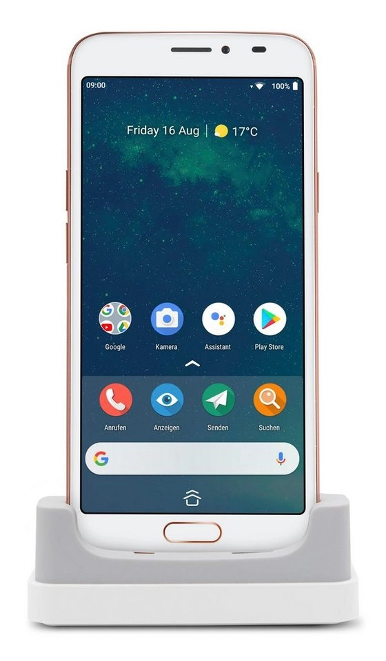 Doro 8080 | Seniorenhandy |  32GB Speicher | 16MP Kamera | SD-Kartenslot | 4G Smartphone | Benutzeroberfläche auf Basis Android 9.0 | Weiss