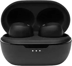 JBL Tune 115 TWS Schwarz | In-Ear Wireless Kopfhörer| kabellos | Bluetooth | 21 Stunden Akku | Dual Connect Bass | Mikrofon für Telefonate 