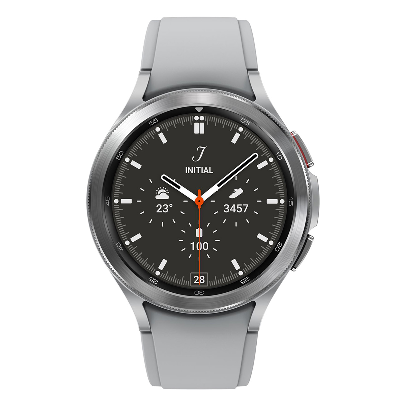 Samsung Galaxy Watch 4 Classic | EKG und Blutdruck Messung | Schlafanalyse | 16 GB interner Speicher | BioActive Sensor | GPS Sensor | Silber