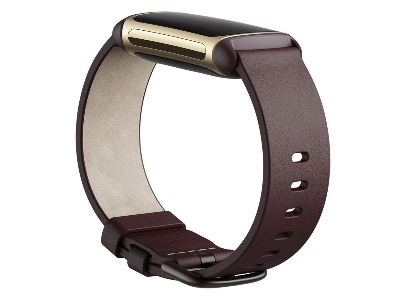 Fitbit Charge 5 Leather Band L Braun
