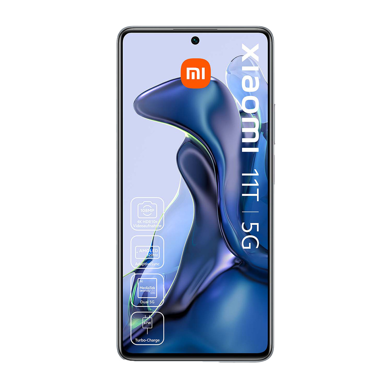 Xiaomi Mi 11T 5G | Smartphone | 128 GB interner Speicher | 8 GB Arbeitsspeicher | 108 MP Hauptkamera | OLED-Display | Weiss