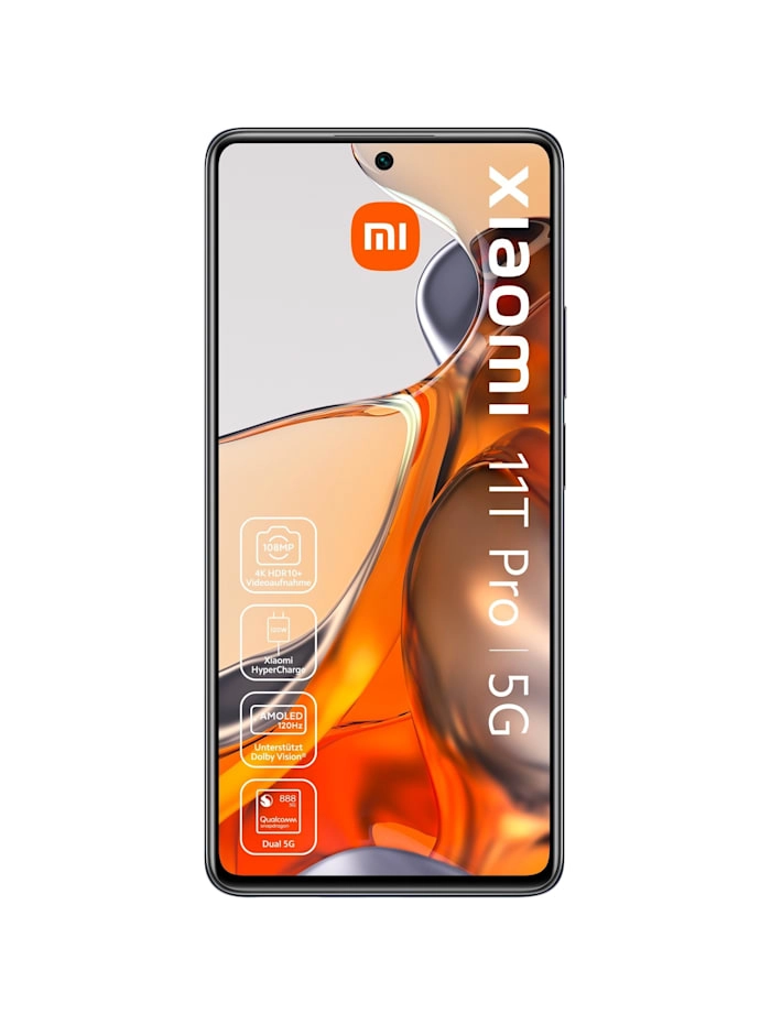 Xiaomi 11T Pro 5G schwarz | Smartphone | Qualcomm Snapdragon 888 | 108 MP Hauptkamera | 8 GB Arbeitsspeicher | 256 GB interner Speicher 