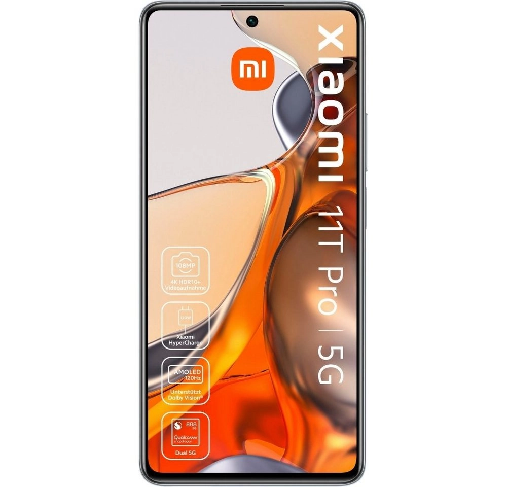 Xiaomi 11T Pro 5G weiss | 5G Smartphone | Qualcomm Snapdragon 888 | 108 MPHauptkamera | 8 GB Arbeitsspeicher | 256 GB interner Speicher 