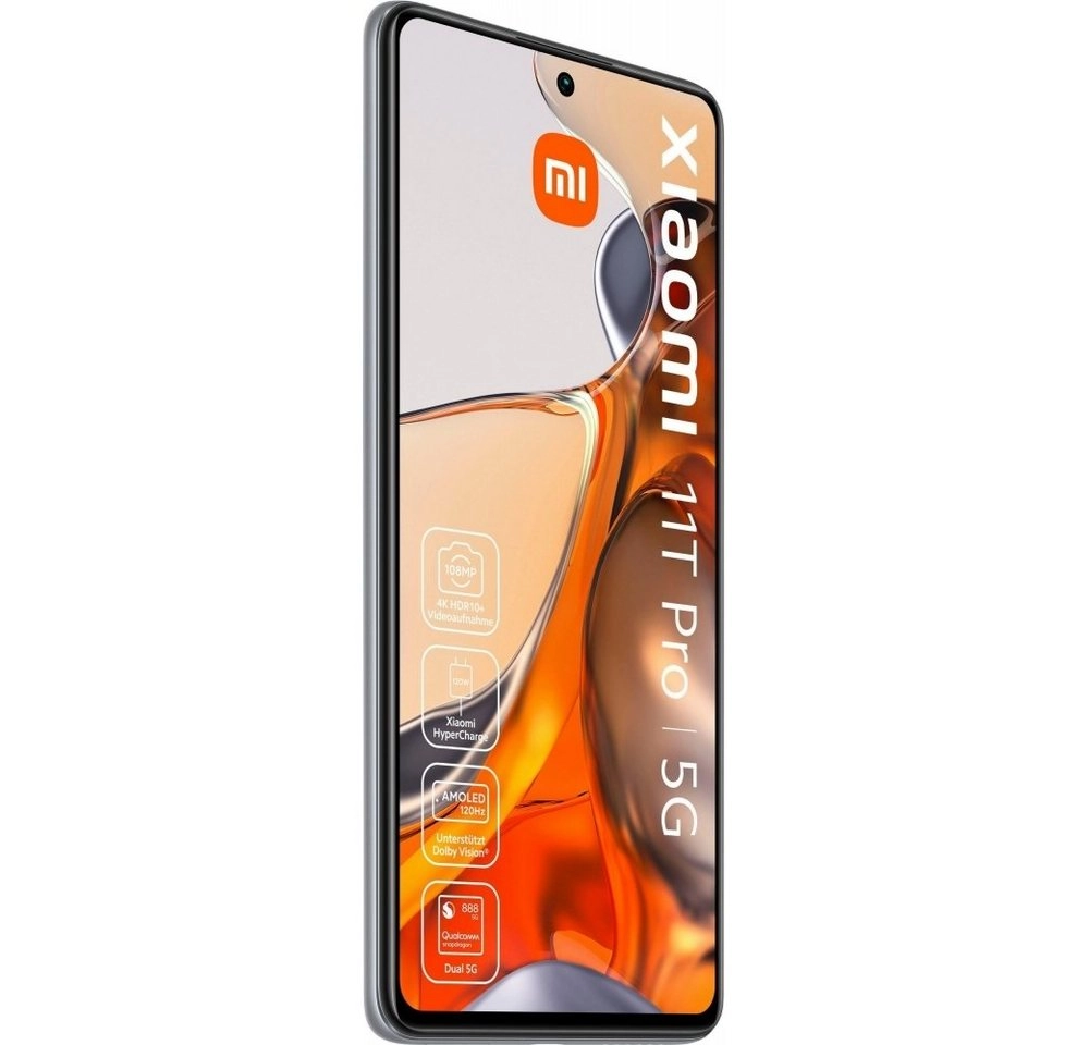 Xiaomi 11T Pro 5G weiss | 5G Smartphone | Qualcomm Snapdragon 888 | 108 MPHauptkamera | 8 GB Arbeitsspeicher | 256 GB interner Speicher 