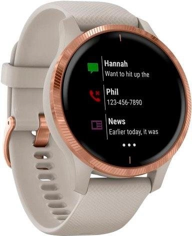 Garmin Venu|Sportuhr mit Band|Silikon|Handgelenkgröße: 125-190 mm|Anzeige 3 cm (1.2)"