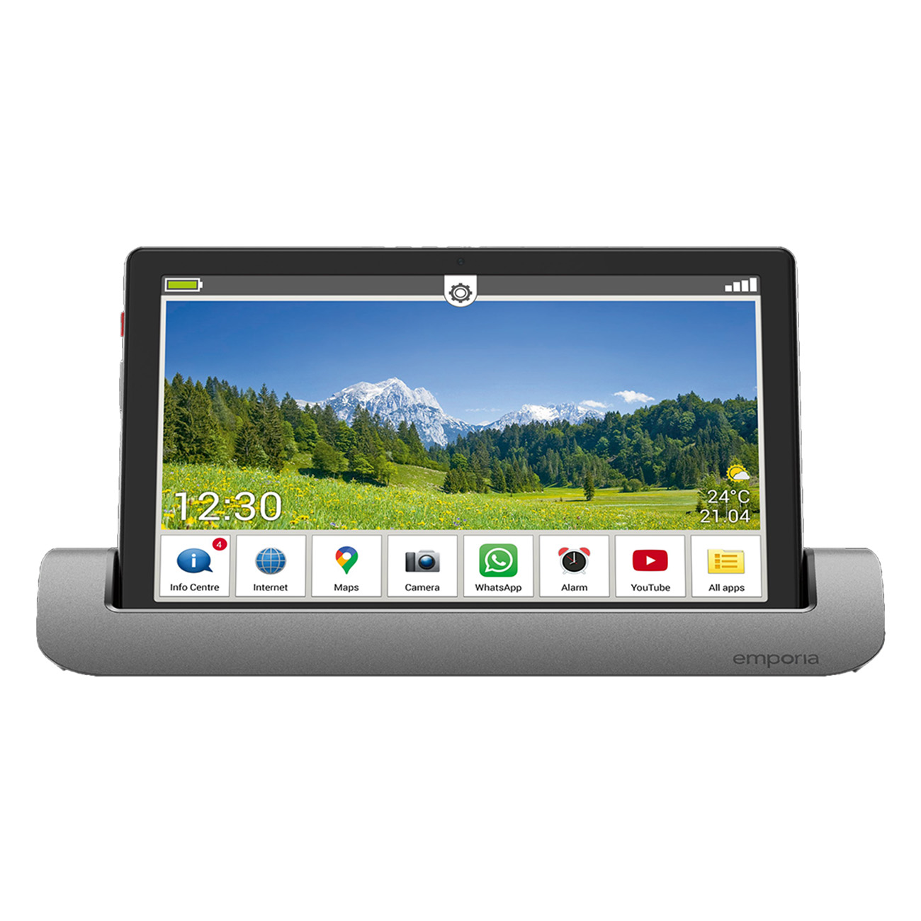 Emporia TAB1|25,6 cm (10.1 Zoll)|Seniorentablet|1200 x 1920 Pixel|32 GB|Android 11|Schwarz