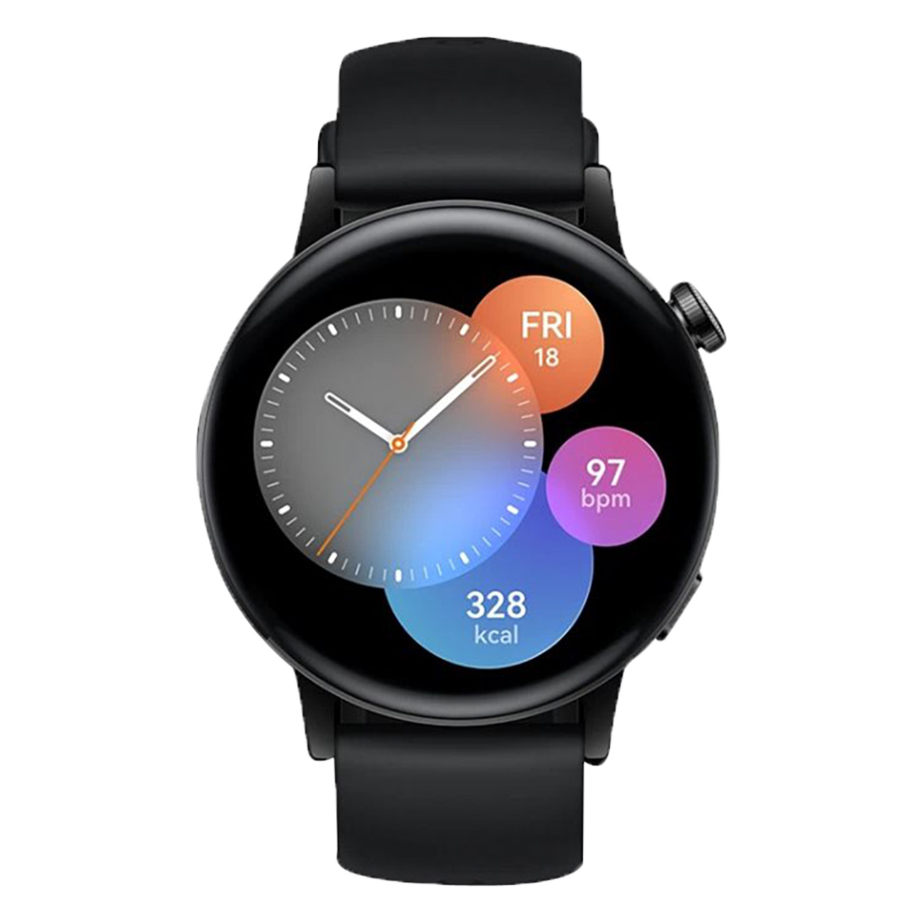 Huawei Watch GT3 | Smartwatch | Active Edition | GPS | Wasserdicht bis 50 Meter | SpO2-Messung | Herzfrequenzmessung | AMOLED Display | Schwarz | 42mm