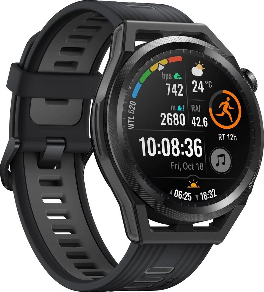 Huawei Watch GT Runner Schwarz, Ladekabel, magnetischer Ladedock