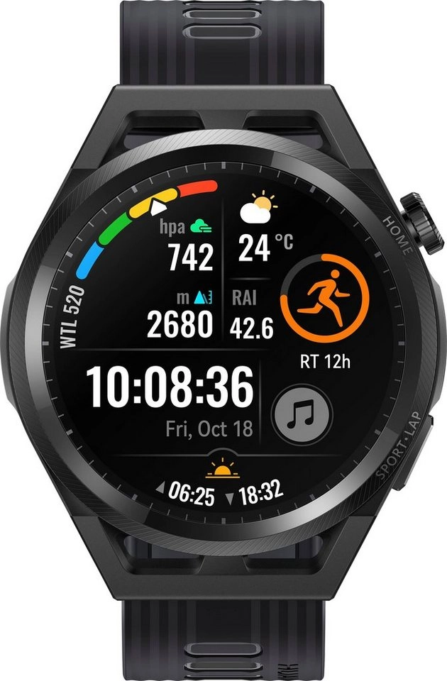 Huawei Watch GT Runner Schwarz, Ladekabel, magnetischer Ladedock