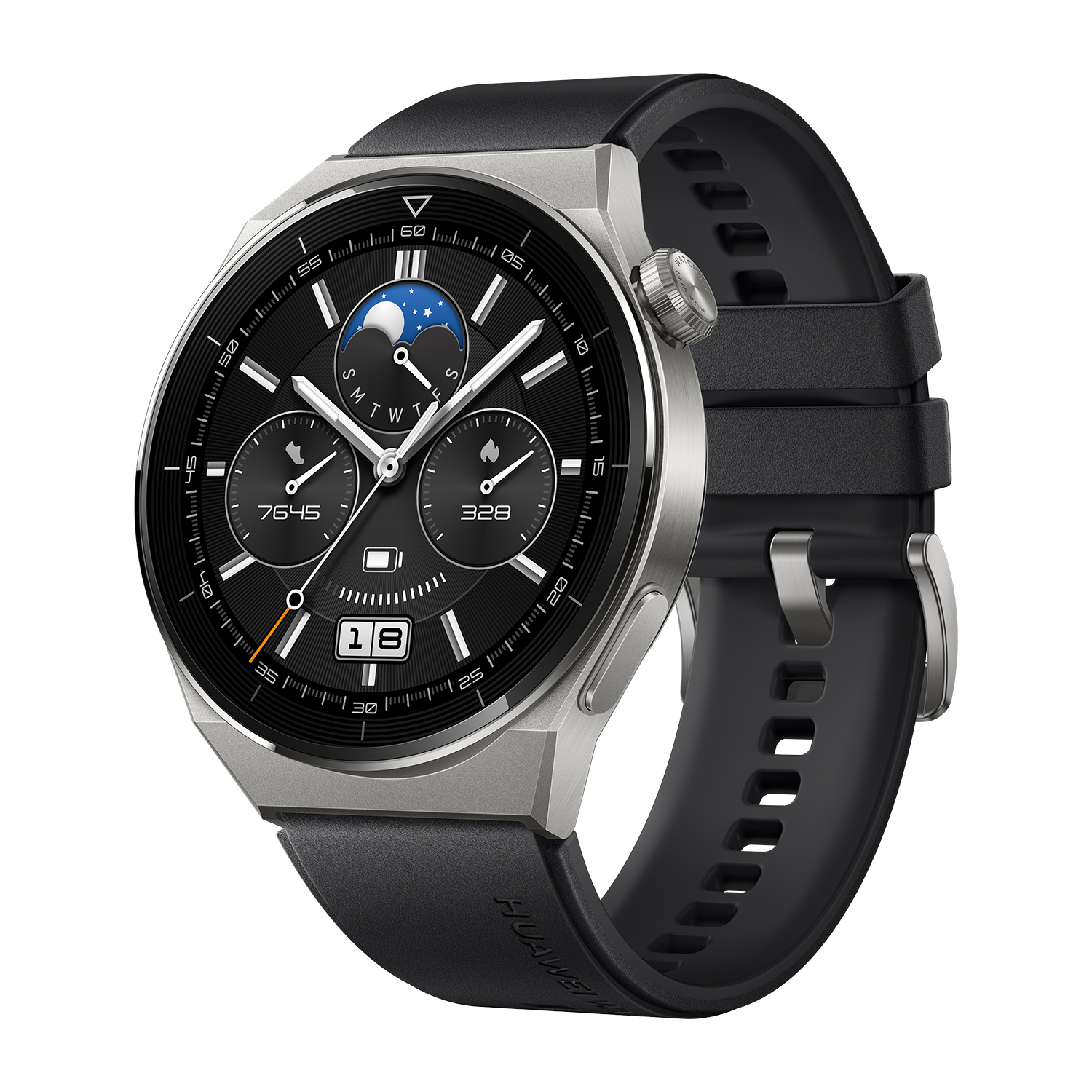 HUAWEI WATCH GT 3 Pro | Smartwatch | Hochwertige Materialien, Keramik, Titanium, Saphirglas | 24/7 Gesundheitsmanagement | Bis zu 14 Tage Akkulaufzeit | 46mm | Active