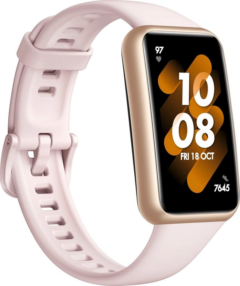 Huawei Band 7 Smartwatch | Silikonband | 14 Tage Akkulaufzeit | AMOLED-Display | 96 Sportmodi | Schlafanalyse | In Pink 