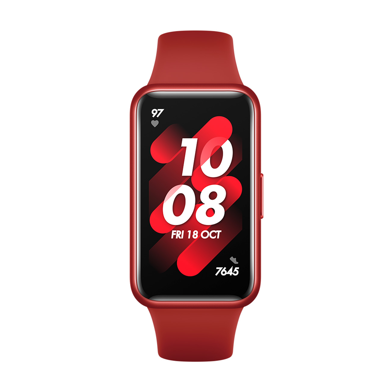 Huawei Band 7 Smartwatch | Silikonband | 14 Tage Akkulaufzeit | AMOLED-Display | 96 Sportmodi | Schlafanalyse | In Rot