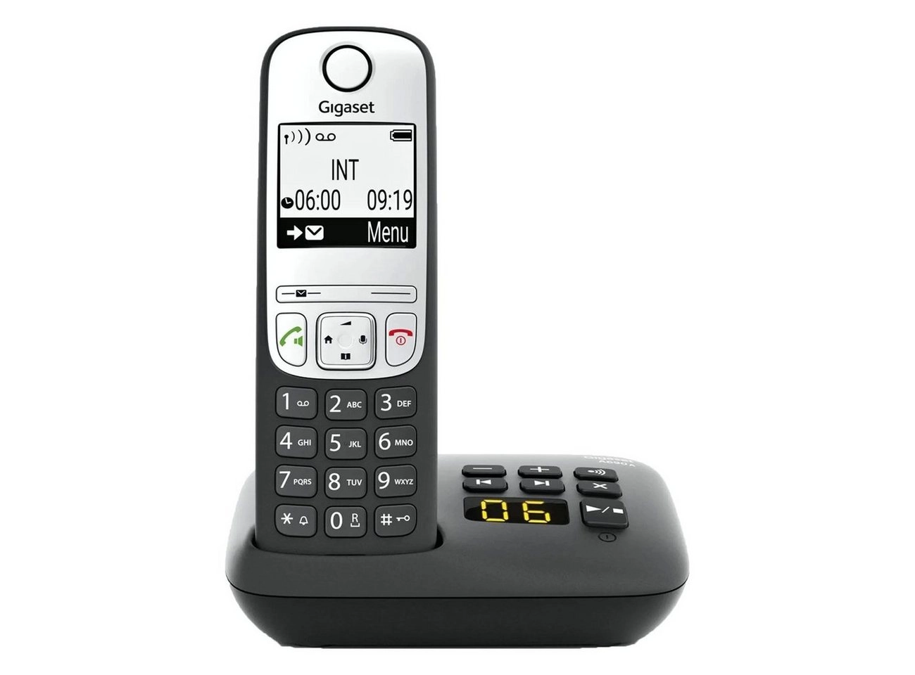 Gigaset A690A Trio | Basis + 2 Handsets | Anrufbeantworter | Rufnummernanzeige | Rufweiterleitung | Zeit-/Tagesstempel | Eco DECT | Freisprechmodus  | schnurlos