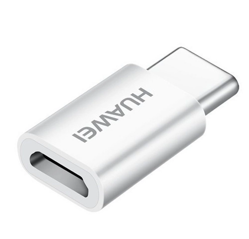 Huawei AP52 Micro USB > USB Type-C | 24-poliger USB-C - männlich | 5-poliger Micro-USB Typ B - weiblich | Markenkompatibilität: Universal | Weiß