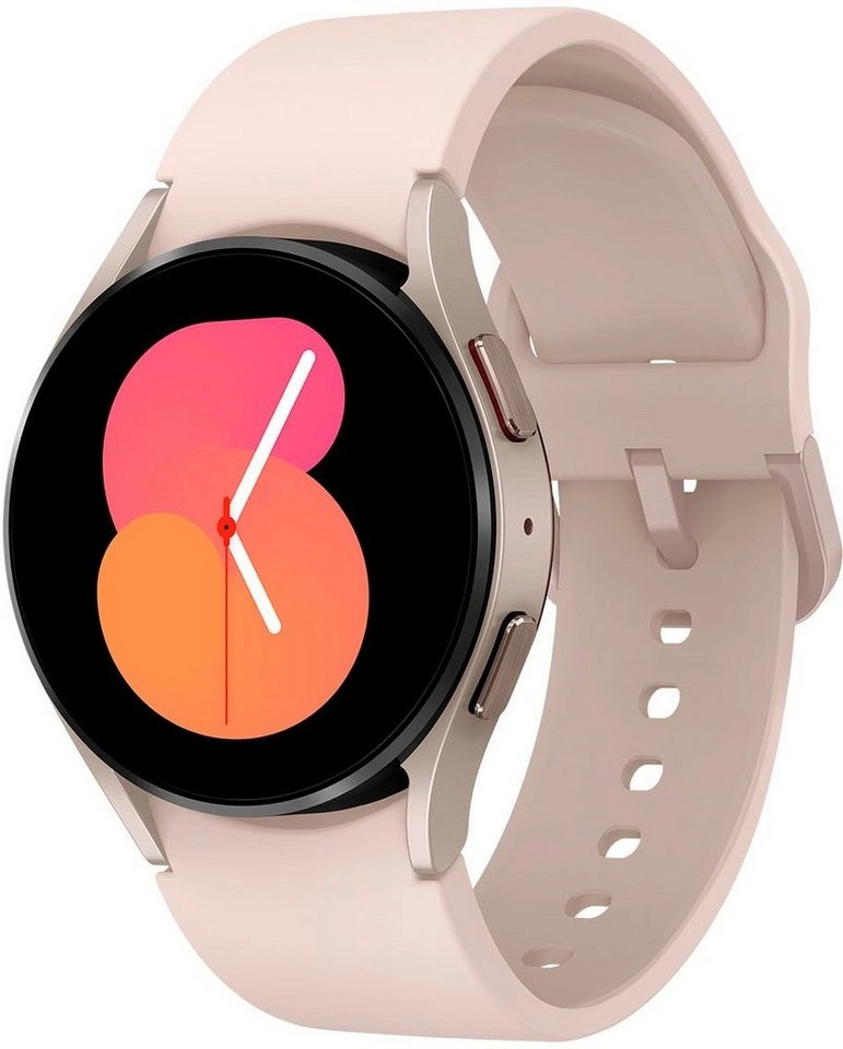 Samsung Galaxy Watch 5 (40mm) in gold | Smartwatch | Bis zu 80 Stunden Akkulaufzeit | Wassergeschützt bis 5 ATM | Blutdruck-Messung | Sturzerkennung
