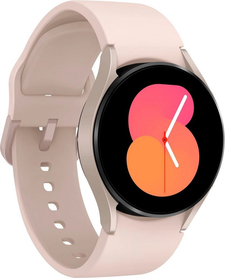 Samsung Galaxy Watch 5 (40mm) in gold | Smartwatch | Bis zu 80 Stunden Akkulaufzeit | Wassergeschützt bis 5 ATM | Blutdruck-Messung | Sturzerkennung