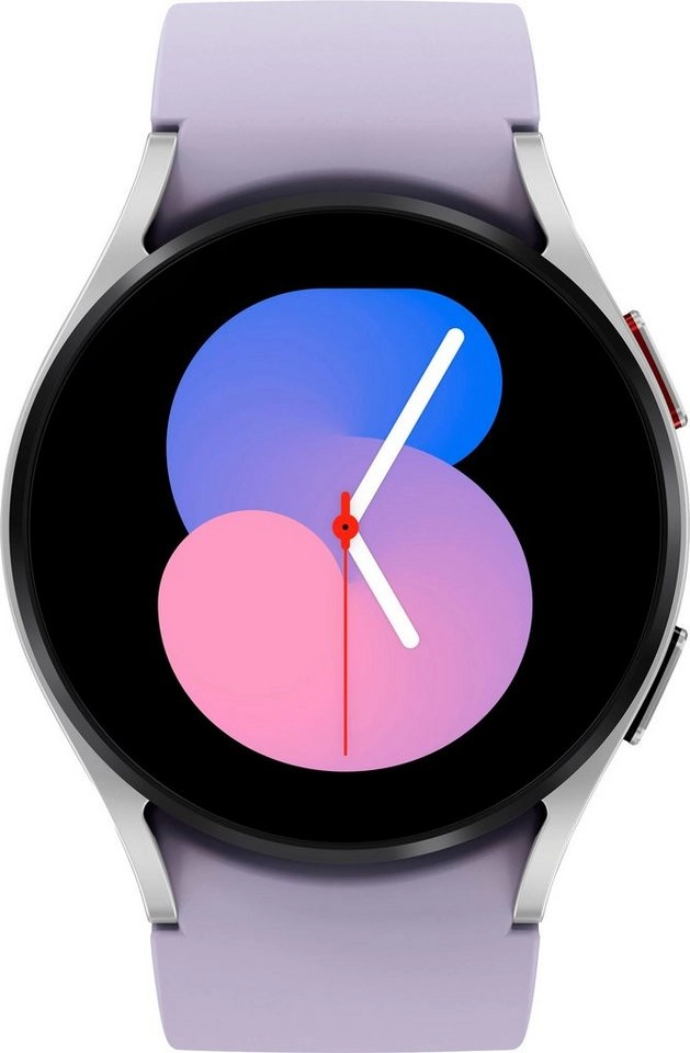Samsung Galaxy Watch 5 LTE (40mm) in silber | 100 Samsung Pay Guthaben Smartwatch | Bis zu 80 Stunden Akkulaufzeit | Wassergeschützt bis 5 ATM | Blutdruck-Messung | Sturzerkennung