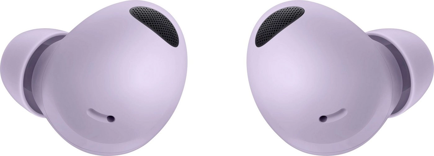 Samsung Galaxy Buds2 Pro Bora Purple | 61 mAh Kopfhörer Akku | 515 mAh Ladeetui Akku | Multi-Point BT-fähig | 21 Stunden Wiedergabezeit | 3 Mikrofone p. Bud