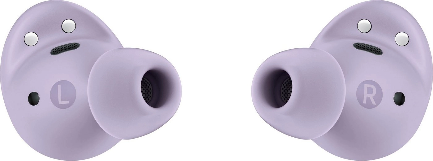 Samsung Galaxy Buds2 Pro Bora Purple | 61 mAh Kopfhörer Akku | 515 mAh Ladeetui Akku | Multi-Point BT-fähig | 21 Stunden Wiedergabezeit | 3 Mikrofone p. Bud