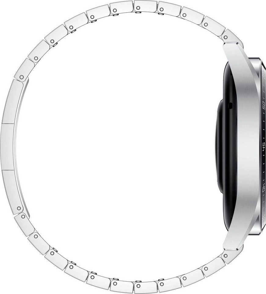 Huawei Watch GT 3 Elite (46mm) Jupiter B29T Silver Edelstahl | Bluetooth | Rostfreier Stahl | Digital | Staubgeschützt, wasserfest | 4 GB Speicher | Steel Strap