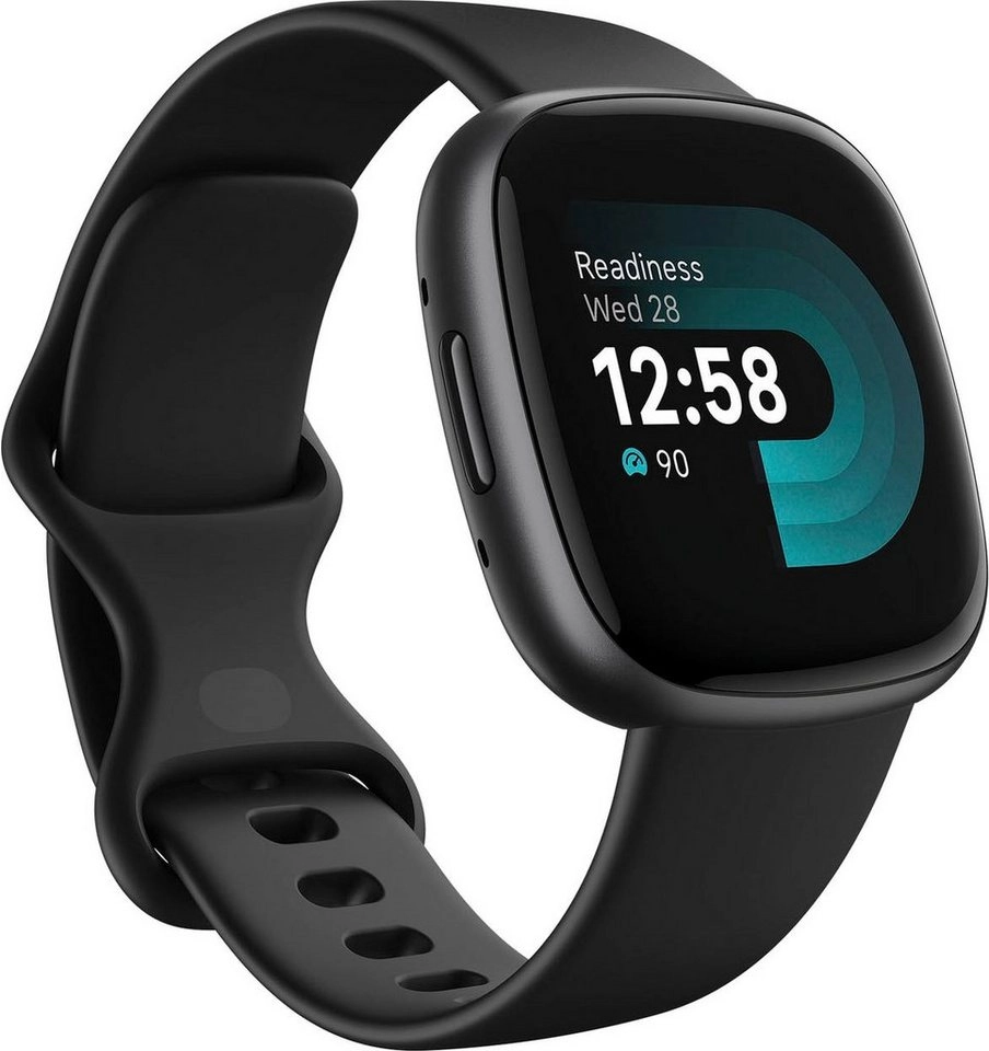 Fitbit Versa 4 in schwarz | Smartwatch | Tagesform-Index | 40+ Trainingsmodi | Integriertes GPS für Tempo & Strecke | 6+ Tage Akkulaufzeit | Bis 50 Meter Wasserdicht