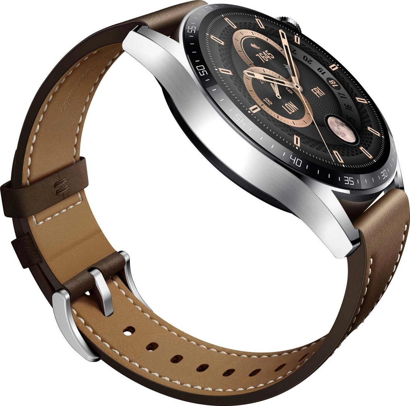Huawei Watch GT3 46mm Braun | Smartwatch | Classic Edition | GPS | Wasserdicht bis 50 Meter | SpO2-Messung | Herzfrequenzmessung | AMOLED Display 