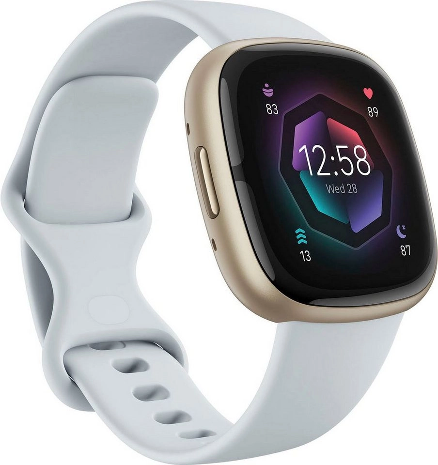 Fitbit Sense 2 in blau | Smartwatch | EDA-SENSOR FÜR STRESSMANAGEMENT | EKG-FUNKTION | AKKU FÜR 6+ TAGE & SCHNELLES LADEN | 40+ TRAININGSMODI 