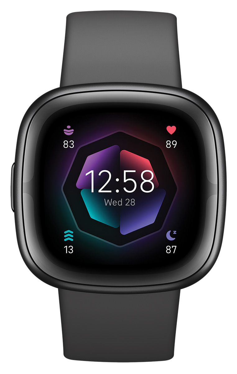 Fitbit Sense 2 in Shadow Grey | Smartwatch | EDA-SENSOR FÜR STRESSMANAGEMENT | EKG-FUNKTION | AKKU FÜR 6+ TAGE & SCHNELLES LADEN | 40+ TRAININGSMODI 