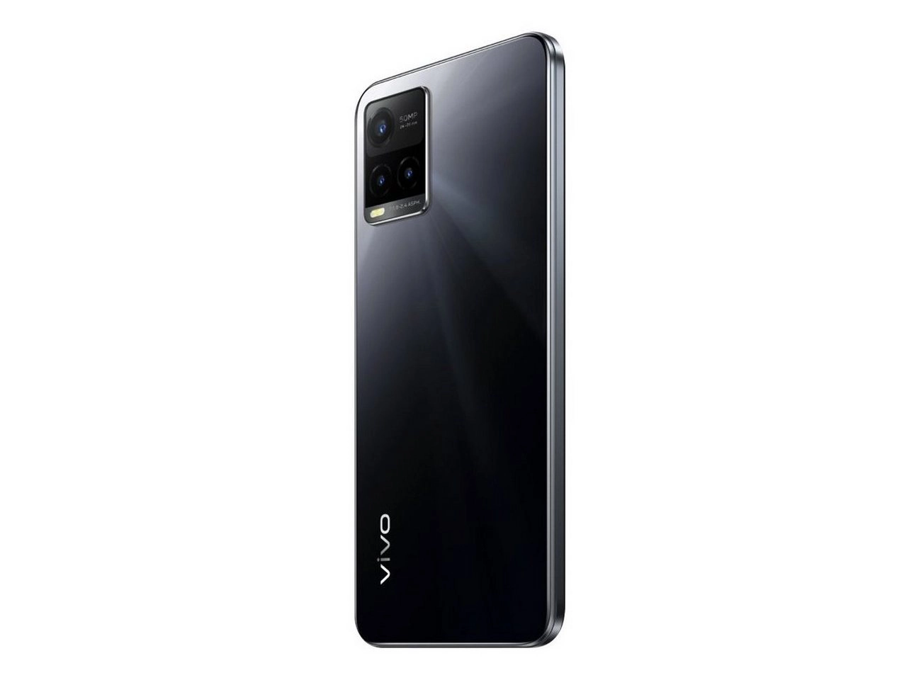 Vivo Y33s Mirrow Black | 4G Smartphone | 5000 mAh Akkuleistung | 8 GB RAM | 128 GB Interner Speicher | 50 MP Hauptkamera | Bokeh-Kamera | Schnellladefunktion