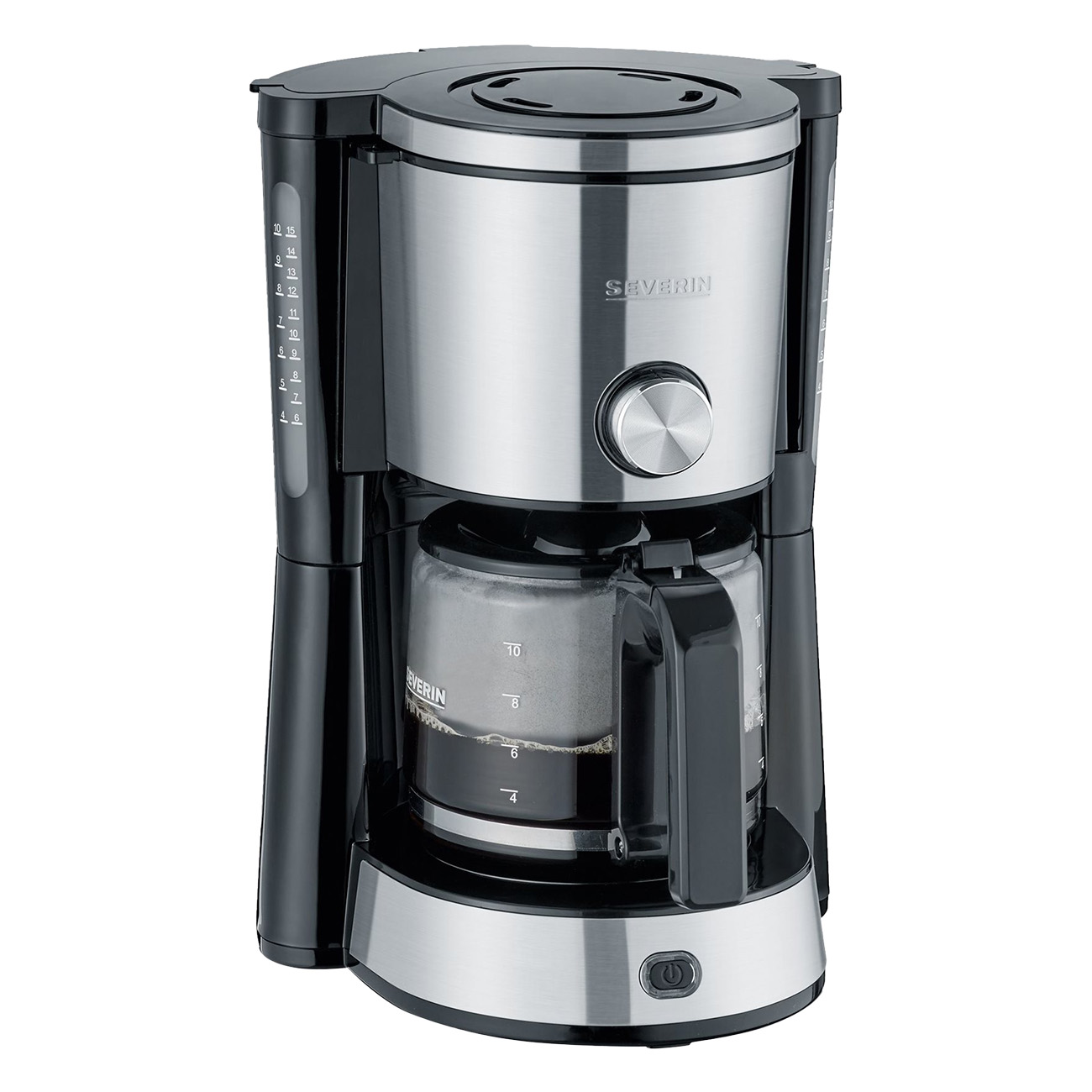 Severin KA 4825 Kaffeemaschine TypeSwitch schwarz | Kaffee | Glaskanne | Filterkaffeemaschine