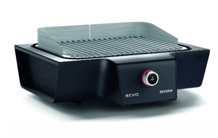 Severin PG 8104 SEVO G Tischgrill schwarz Edelstahl | 3000 Watt | Boost-Zone