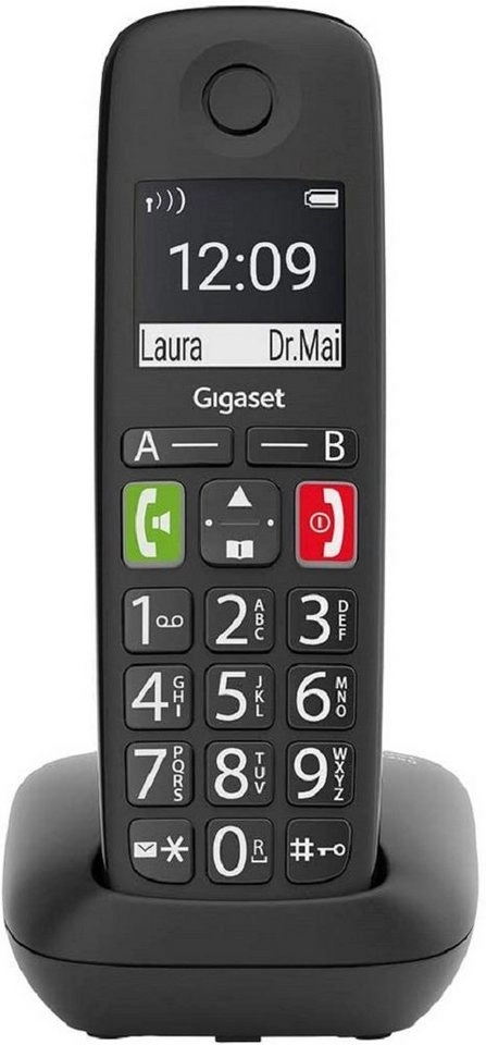 Gigaset E290 Duo Festnetz Telefon DECT schwarz