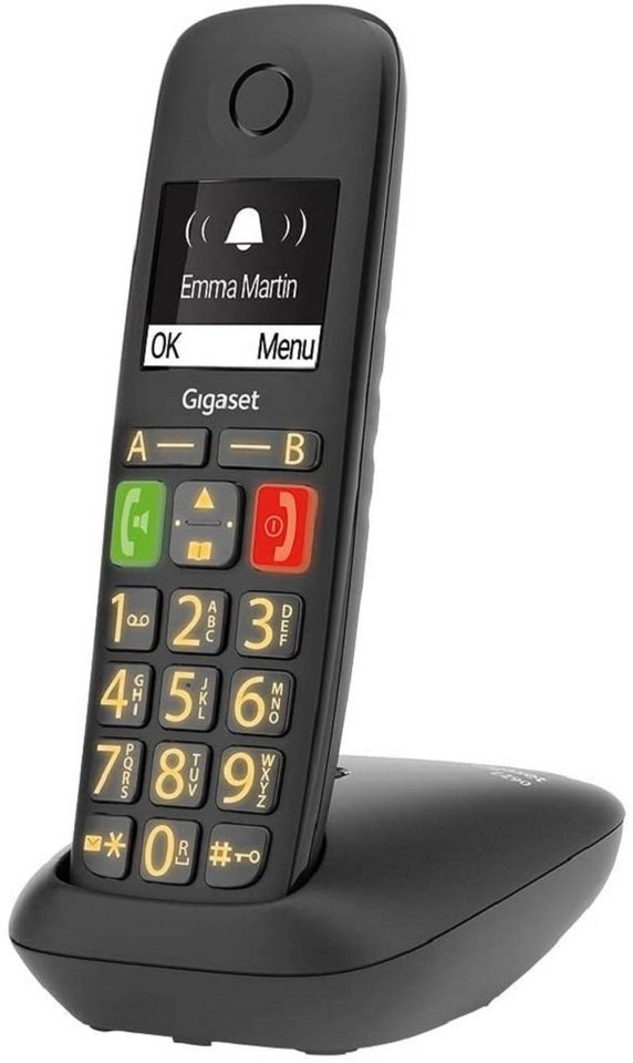 Gigaset E290 Duo Festnetz Telefon DECT schwarz