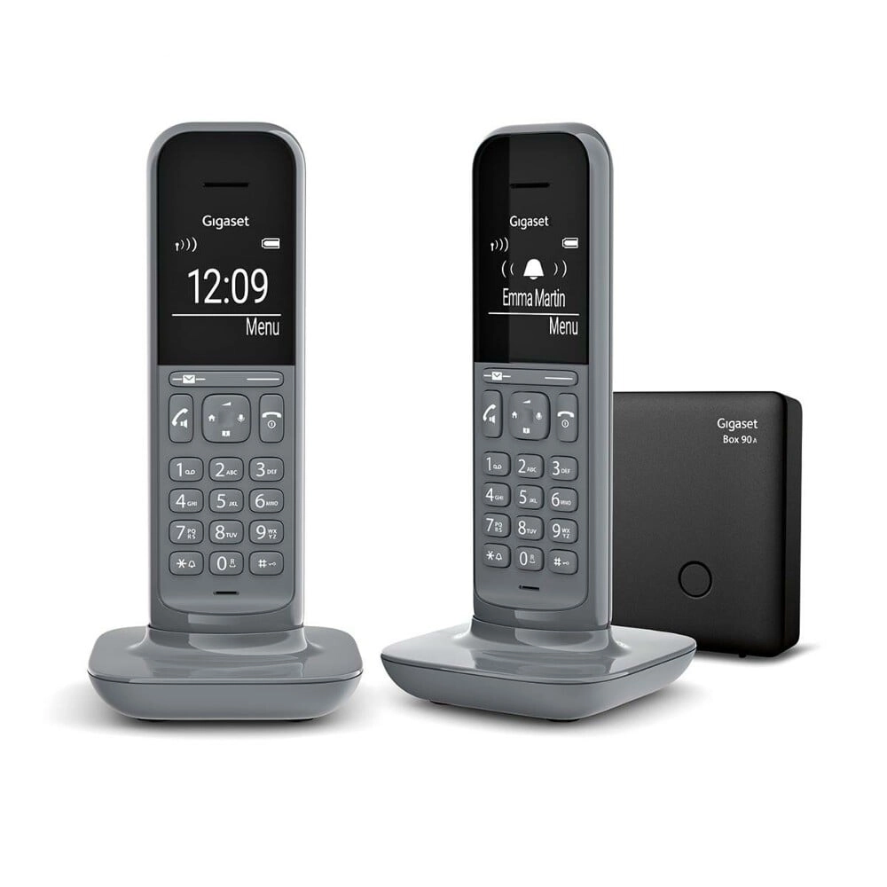 CL390A Duo | Integrierter digitaler Anrufbeantworter | 20 Minuten Aufnahmezeit | Strahlungsfrei dank ECO DECT | 150 Kontakte | Raumüberwachung (Baby-Phone) 