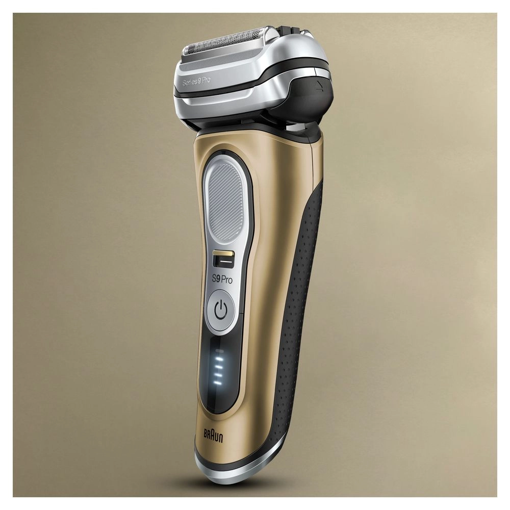 Braun Series 9 - 9469cc | Rasierer | Nass und Trockenrasierer | Folienschaber | Ladestation | Reiseetui | Schwarz/Gold