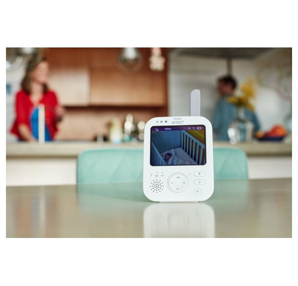 Philips AVENT Video-Babyphone »SCD843/26«, sichere Verbindung, 3,5 Zoll Farbdisplay, Eco-Mode