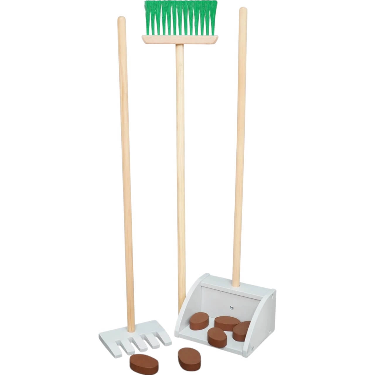 Bollensammler-Set Hobby Horse Mistgabel Holzoptik